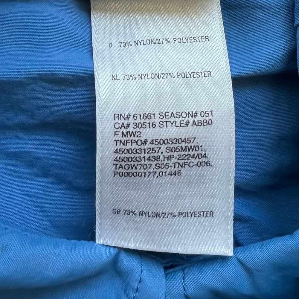 North Face Blue Button Up Nylon Shirt Utility Gorpcore Button Up Lightweight L - Picture 10 of 12